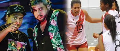 La deportista Karla Ortiz pidió a Jorge Luna que apoye al vóley peruano. 'Hablando Huevadas', de Jorge Luna y Ricardo Mendoza, regaló s/ 20.000 a la selección de Vóley