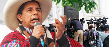 Presidente Pedro Castillo arremete contra la prensa: “A ustedes les pagan para preguntar” Presidente Pedro Castillo arremete contra la prensa: “A ustedes les pagan para preguntar”