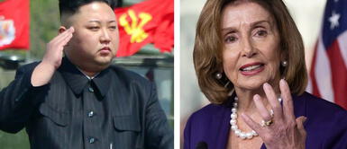 Kim Jong-un y Nancy Pelosi Pelosi llegó a frontera entre Corea del Norte y Corea del Sur