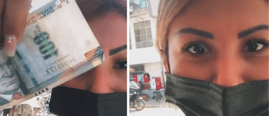Venezolana se sorprende por el valor de S/100 en dólares y lo muestra emocionada Venezolana se sorprende por el valor de S/100 en dólares y lo muestra emocionada