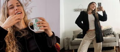 Ale Venturo con pantalones de cebra Ale Venturo arrasa con un outfit comfy que lleva el poderío de los pants de cebra