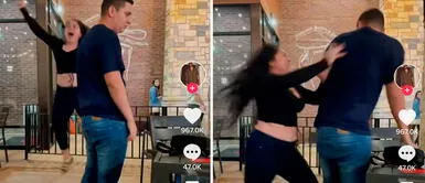 Así reaccionó una mujer al descubrir la infidelidad de su novio Así reaccionó una mujer al descubrir la infidelidad de su novio