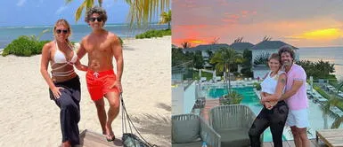 Jessica Newton con look de los años 70 Jessica Newton impone en Jamaica la moda disco con un magnético look de estilo 'groovy'