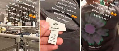 Peruano compra polera a precio barato en Oeschle, va a H&M y cuesta el doble: Gamara es mejor Peruano compra polera a precio barato en Oeschle, va a H&M y cuesta el doble: "Gamara es mejor"