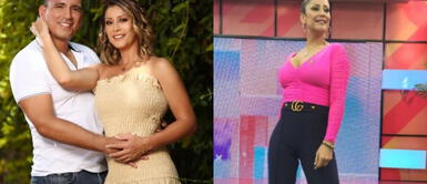 Karla Tarazona con matching outfit Karla Tarazona y Rafael Fernández destilan dulzura y conexión con versátiles 'matching outfits'