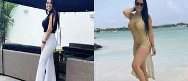 Melissa Klug bikini negro Melissa Klug se luce en medio de un paraíso tropical con pícaro bikini en una playa caribeña