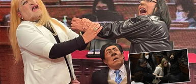 JB en ATV prepara parodia de jaloneo de María del Carmen Alva a Isabel Cortez. JB en ATV prepara parodia de jaloneo de María del Carmen Alva a Isabel Cortez.