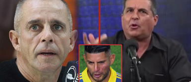 Julinho y Gonzalo Núñez hablaron sobre la pelea entre Carlos Zambrano y Darío Benedetto A lo Zambrano: Julinho se peleó contra Gonzalo Núñez y le dejó un moretón en la cara