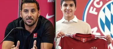 Claudio Pizarro tuvo una reunión con el canterano del Bayern Múnich, Matteo Pérez. ¿Claudio Pizarro traerá a la estrella del Bayern Múnich a la selección? | FOTO