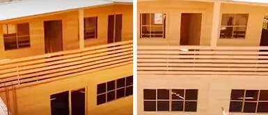 Peruano presenta su ‘mansión’ de dos pisos hecho de madera TikTok Viral: peruano presenta su ‘mansión’ de dos pisos hecho de madera | VIDEO