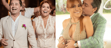 Magaly Medina y Alfredo Zambrano tienen cinco años de casados Magaly Medina revela cuántos años de diferencia le lleva a su esposo: “No me siento para nada mayor”