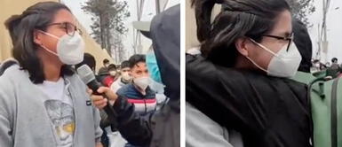 Joven se quiebra frente a cámaras cuando le preguntan cómo le fue en examen de admisión UNI: joven se quiebra frente a cámaras cuando le preguntan cómo le fue en examen de admisión