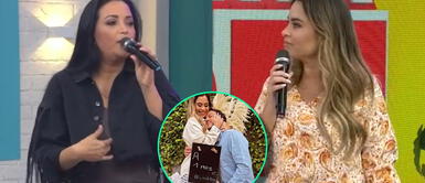 Al escuchar que Michelle Alexander aún no tenía el parte para el matrimonio de Ethel Pozo y Julián Alexander, Mariella Zanetti aprovechó en pedir el suyo. Al escuchar que Michelle Alexander aún no tenía el parte para el matrimonio de Ethel Pozo y Julián Alexander, Mariella Zanetti aprovechó en pedir el suyo.