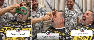 Viral: usuarios estallan de risa con las reacciones de hombre durante depilación facial Viral: usuarios estallan de risa con las reacciones de hombre durante depilación facial