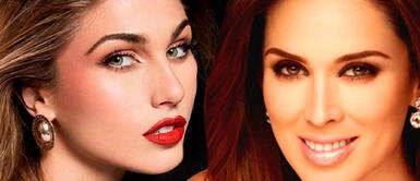 Alessia Rovegno recibe consejos de Jacqueline Bracamontes en Telemundo Alessia Rovegno recibe consejos de Jacqueline Bracamontes en su visita a Telemundo