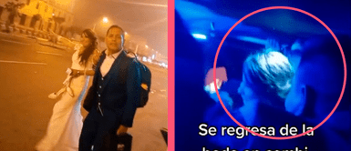 Recién casados regresaron a su casa en transporte público: Recién casados regresaron a su casa en transporte público: "Ningún taxi nos quería llevar"