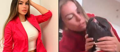 Jamila Dahabreh reveló que su perrito Chocolate tiene dos hernias en la columna. Jamila Dahabreh sufre por su perrito enfermo: "Me dijeron que no podía caminar"