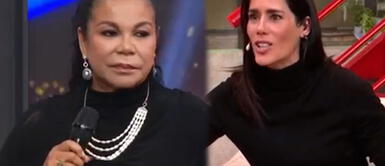 Eva Ayllón no quiso cantar en vivo. Foto: capturas Latina “Arriba mi gente”: Eva Ayllón se niega a cantar junto con Lita Pezo tras pedido de Gianella Neyra: “¡No!”
