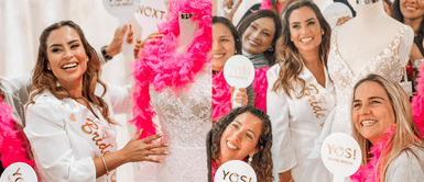 Ethel Pozo organizó evento con sus amigas Ethel Pozo organizó reunión con sus amigas para escoger su vestido de novia