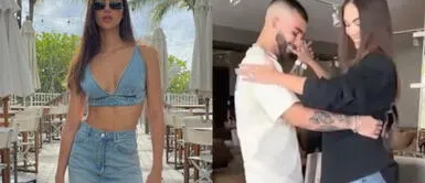 Natalie Vértiz Natalie Vértiz sorprende bailando una sensual bachata con Manuel Turizo luciendo impecable look