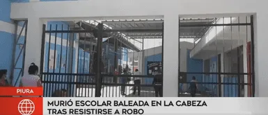 Asesinan a escolar con una bala en la cabeza por resistirse al robo de su celular Asesinan a escolar con una bala en la cabeza por resistirse al robo de su celular