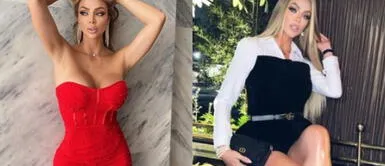 Sheyla Rojas con vestido negro Sheyla Rojas vuelve a la pantalla chica con un insuperable LBD asimétrico con un moño XL