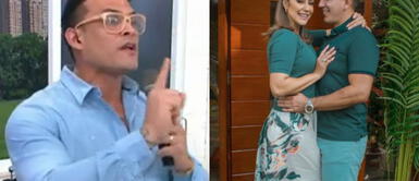 Christian Domínguez afirma que no habla con Karla Tarazona desde hace año y medio por Rafael Fernández. Christian Domínguez afirma que no podía hablar con Karla Tarazona a causa de Rafael Fernández: “Hablo todo con la nana” | VIDEO