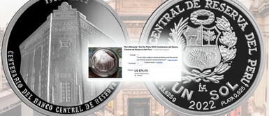 Los usuarios podrán ofrecer la moneda de 1 sol del BCRP a un elevado precio. Moneda de 1 sol de plata del 2022: Este es gran precio en el mercado y cómo venderlo en dólares