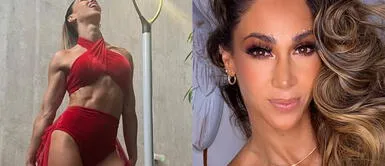 Melissa Loza con corsé negro Melissa Loza arrasa exponiendo el romanticismo de los tops de corsé con detalles de encaje