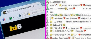 Hi5 y Messenger Hi5 y Messenger: 10 nicknames que seguro viste (o usaste) en las redes de moda de la década del 2000