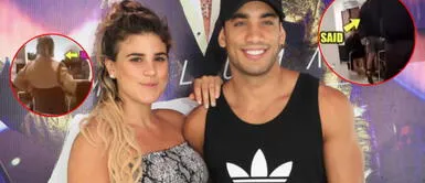 Said Palao y Macarena Vélez fueron captados juntos en notaría. Said Palao y Macarena Vélez fueron captados juntos en notaría