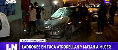 Joven es atropellada por delincuentes que huían en auto robado en Chorrillos Joven es atropellada por delincuentes que huían en auto robado en Chorrillos