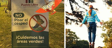 Usuarios de Twitter se burlan de prohibición de pisar el césped en parques Pueblo Libre: usuarios de Twitter se burlan de prohibición de pisar el césped en parques