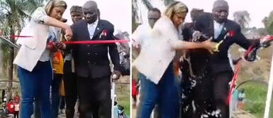 Viral: se derrumba puente cuando estaba siendo inaugurado en el Congo Viral: se derrumba puente cuando estaba siendo inaugurado en el Congo