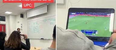 Profesora de la UPC aconseja a alumno y él la ignora viendo la Champions: Si vas a estar aquí aprovecha UPC: profesora aconseja a alumno y él la ignora viendo la Champions
