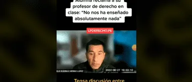 Alumna reclama a su profesor de derecho en clase: “No nos ha enseñado absolutamente nada” Alumna reclama a su profesor de derecho en clase: “No nos ha enseñado absolutamente nada”