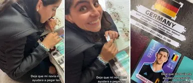 Novia ayuda a su pareja a llenar su álbum del Mundial Qatar 2022, pero comete un fatal error Novia ayuda a su pareja a llenar su álbum del Mundial Qatar 2022, pero comete un fatal error