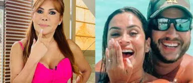 Magaly Medina pensando en enviar un reportero infiltrado a la boda de Ethel Pozo. Magaly Medina en la boda de Ethel Pozo: “Podría infiltrar un ‘urraco’ para ver qué tanto gastó en la boda” | VIDEO