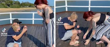 Hombre le pide la mano a su pareja en un muelle, pero anillo terminó en el mar TikTok Viral: hombre le pide la mano a su pareja en pleno muelle, pero anillo termina en el mar