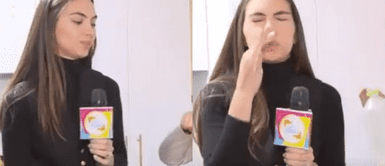 Natalie Vértiz huele el tocosh por primera vez Así reaccionó Natalie Vértiz al oler por primera vez tocosh: “Huele a queso podrido” | VIDEO