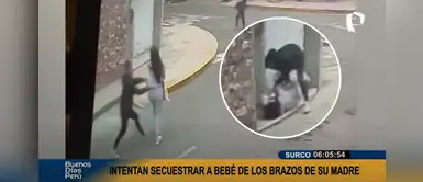 Surco: extranjero intentó secuestrar a bebé de los brazos de su madre | VIDEO Surco: extranjero intentó secuestrar a bebé de los brazos de su madre | VIDEO