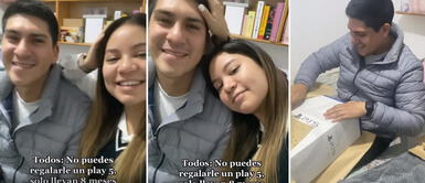 Perú: joven sorprende a su novio y le regala una Playstation 5 Perú: mujer sorprende a su novio y le regala una Playstation 5