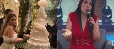 Tula Rodríguez no considera que costo de torta haya sido elevado Tula Rodríguez opina sobre torta de boda de Ethel Pozo de 4 mil soles: “Tampoco es mucho”
