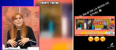 Magaly Medina critica a presentadores de América Hoy: "Me parece demasiado asqueroso" Magaly Medina critica a presentadores de "América Hoy" por exponer detalles de boda de Ethel