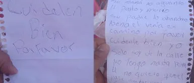 Bebé de 10 días fue abandonado debajo de un auto. Recién nacido es encontrada en bolsa con una carta donde piden que la cuiden