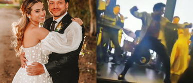 Christian Domínguez fue parte del show en el matrimonio de Ethel Pozo y Julián Alexander. Christian Domínguez fue parte del show en el matrimonio de Ethel Pozo y Julián Alexander.