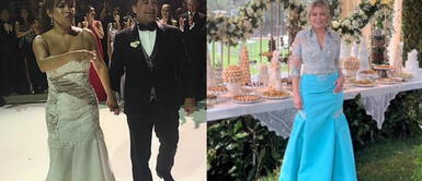 Magaly Medina y Gisela Valcárcel realizaron sus vestidos con la misma diseñadora. Magaly Medina: su vestido de novia fue parecido al que usó Gisela Valcárcel en la boda de Ethel Pozo | VIDEO