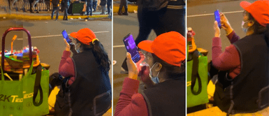 Vendedora de golosinas es captada disfrutando "EN VIVO" afuera del Nacional Vendedora de golosinas disfruta "EN VIVO" concierto de Coldplay afuera del Nacional: "Visionaria"