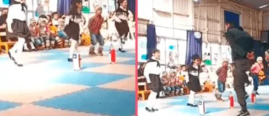 Video de papá que acompañó a su hija en baile escolar se hace viral: pequeña se presentaba sola Video de papá que acompañó a su hija en baile escolar se hace viral: pequeña se presentaba sola