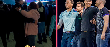 Pareja de ancianos disfruta del concierto de Coldplay en Lima bailando al compás de la música Pareja de ancianos disfruta del concierto de Coldplay en Lima bailando al compás de la música